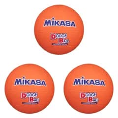 新品 ミカサ(MIKASA) ドッジボール 2号 教育用 小学生向け オレンジ D2‐O 推奨内圧0.3(kgf/) (× 3)