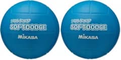 新品 ミカサ(MIKASA) ソフトドッジボール 60㎝ (幼児~小学生向け) 200g 青 LD‐B (× 2)