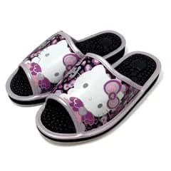 新品 [サンリオ] SA-4202 HELLO KITTY レオパード レディース 健康サンダル (パープル 25.0cm)