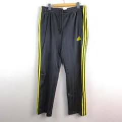 adidas アディダス トラックパンツ サイドライン ロゴ刺繍 ブラック M メンズ 古着 スポーツMIX ストリート