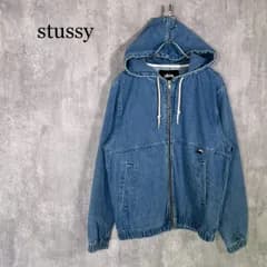 『stussy』ステューシー (S) Denim Work Jacket デニムワークジャケット ジップパーカー