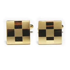 鎌倉カフス工房 ゴールドツートンカフスカフスボタン sc018(サイズ: 15x15mm)