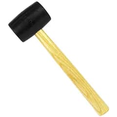 イーバリュー(E-Value) 木柄ゴムハンマー 全長335mm 548g 1P(カラー: ウッド)