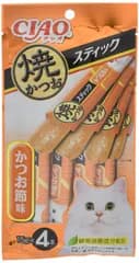 CIAO (チャオ) 焼かつおスティック かつお節味 4本 6個セット 
