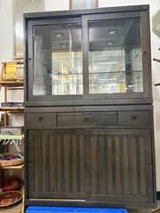 東海家具　水屋　食器棚　アンティーク品　上下