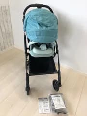 クリーニング済み　レインカバー付き　説明書付　　AttO アット type-L コンビ(Combi) ベビーカー0718-15
