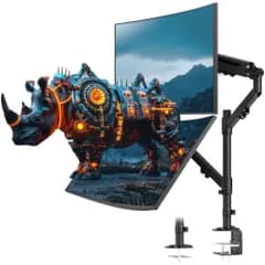 WORLDLIFT モニターアーム デュアル 液晶ディスプレイアーム 2画面 上下40インチ対応/左右35インチ対応 耐荷重2?12kg/1モニター グロメット式&クランプ式 VESA規格対応★m 8e693aac