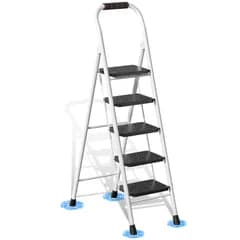 特価商品　ladder step ハシゴ 屋外 室内 軽量 梯子 キャタツ コンパクト スツール 安全 ステップ台 おしゃれ 滑り止め 手すり付き脚立 はしご 折り畳み 折りたたみ 5段 耐荷重230KG 脚立