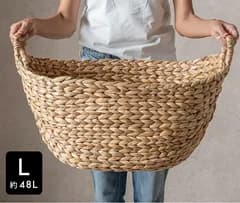 【アウトレット】ウォーターヒヤシンス　バスケット　Lサイズ　48 L【変形あり】