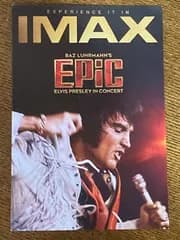 『EPiC/エピック エルヴィス・プレスリー・イン・コンサート』ポストカード　非売品！