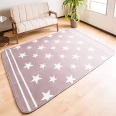 床暖房 年間使えるラグ 滑り止め ホットカーペットOK 洗える フランネルラグ 絨毯 130×185cm 子供に安心の抗菌・防臭・防ダニ 約1.5畳 肌に優しいふんわり感 カーペット スターグレー ラグ システムK
