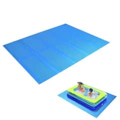 プールマット 防水シート 折りたたみ 厚手 148cm×196cm 厚さ10mm 頑丈耐用 安全無毒 暑さ対策 デコボコ軽減 保護 ケガ防止 滑り止め レジャーマット XPE素材製 お手入れ簡単 アウトドア 水遊び 収納袋付きAR d7d554a6