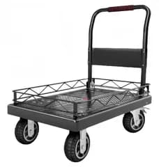 特価商品　5inキャスター 台車 耐荷重250kg TPR輪 運搬用 カゴ付き ワゴン キャリーカート 家庭用 引越し 積載面90x60cm 買い物 持ち運び便利 業務用 折りたたみ式 倉庫 工場 店舗 バスケット台車 会社 ゴミ出し ストッパー付き