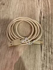 両面リバーシブル使用可能　microUSBケーブル　ne-microusbryoumen1m-gold-1m 【I】