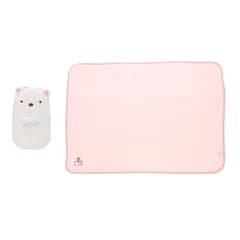 丸眞 マスコット巾着付きブランケット すみっコぐらし もぎゅっとしろくま 約H70×W100cm ブランケット かわいい ふわふわ おしゃれ 防寒グッズ 6575029900 [17しろくま]