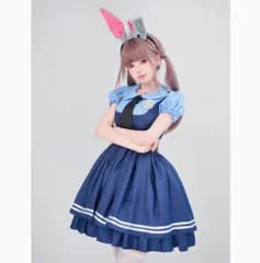 ジュディ ウサギ コスプレ 衣装 大人用 4点セット コスチューム ハロウィン コスプレ 学園祭 P_5 [ID:12862]