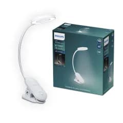 フィリップス(Philips) デスクライト クリップ式モデル - クリップライト 200lm Ra90 ポータブル 直置き可 Type-C リングライト 昼白色 4000k 角度自由 調光 学習机 おしゃれ 卓上ライト 子供部屋 Forys Cli 国内発送