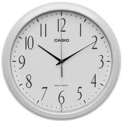 CASIO (カシオ) 掛け時計 電波 アナログ 夜間秒針停止 静音 直径 26.8cm 標準サイズ シンプル オフィス リビング 寝室 子供部屋 ギフト IQ-1080J-7JF 国内発送