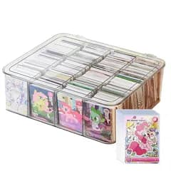 【新品】 JUSTBOKU カードケース トレカ 大容量 トレカケース ストレージボックス トレーディングカードケース アクリル 透明 収納