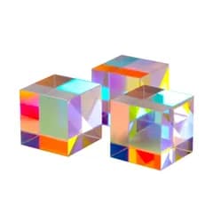 光学 Glass 科学 RGB Prism 物理 Trichroic キューブプリズム 教育 ガラス 写真用エフェクト 立方体 プリズム 2.1cm×2.1cm×2.1cm 3個セット