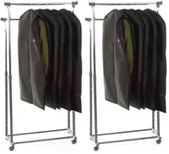 [RATOM] 洋服カバー 衣類カバー サイドファスナーで使いやすい(スーツサイズ５枚) (× 2)送料無料