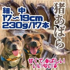 【国産・無添加】大分県耶馬溪 猪のあばら骨ジャーキー17〜18cm 230g 17本 ¥1840→¥1640