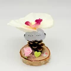 【ハンドメイド】シマエナガ 置物 造花