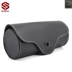 MOTORCYCLE SADDLE BAGS LEATHER MOTORBIKE SIDE TOOL TAIL BAG PU  HARLEY  