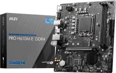 MSI マザーボード 初心者向け【Amazon限定モデル】 PRO H610M-E DDR4 第14/13/12世代Intel(LGA1700)対応1xPCI-e 4.0 x16 Micro-ATX [In [【H610M】AMAZON限定・コスパ人気モデル]