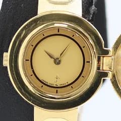 良品 稼働 セイコー 黄金のネフェルティティ 1E20-0A20 QZ ゴールド文字盤 レディース腕時計 2000000 NSK IGW ABC27162