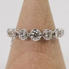 ブリラーレ Pt950 ダイヤ 0.45ct チェーン リング/25-2798