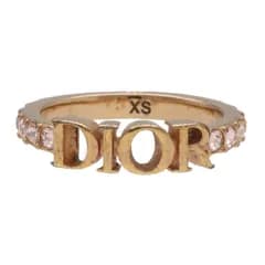 【中古】 Christian Dior ディオール DIO(R)EVOLUTION リング R2700WOMCY_D12P XS ピンクゴールド ロゴ 指輪 26010494DS