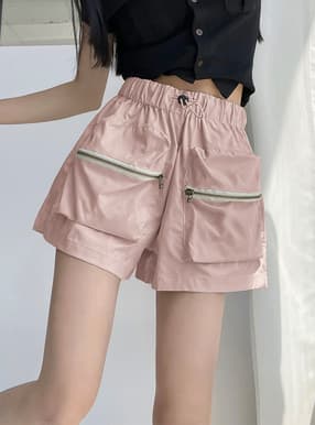 ポケットファスナーショートパンツ