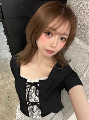 レースリボンドッキングトップス