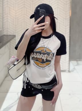 ヴィンテージロゴドロストTシャツ