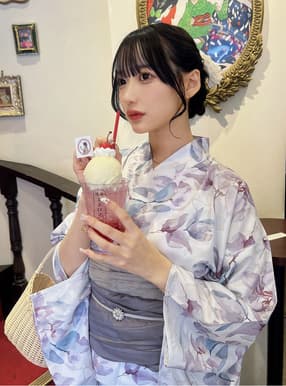3点セット2Way花柄セパレート浴衣