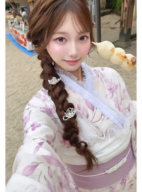 花柄浴衣セット