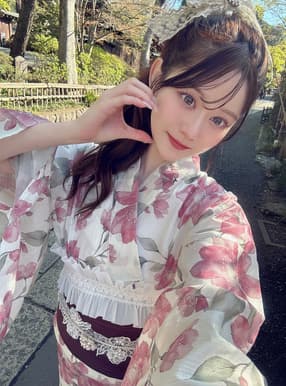 水彩花柄浴衣セット