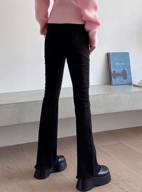 フリンジヘムフレアパンツ