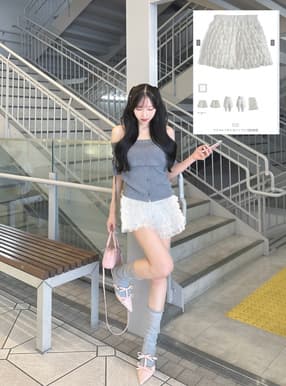 フリルレースショートパンツ