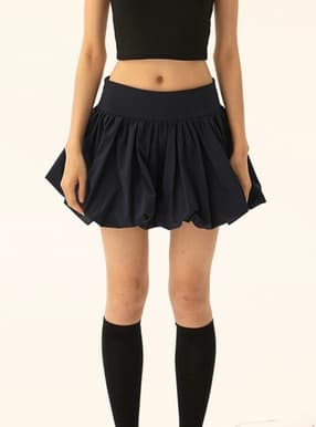 インパン裏地付きバルーンミニスカート