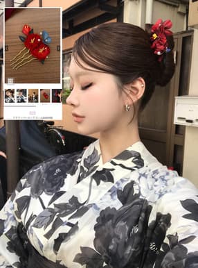 フラワーパールヘアコーム