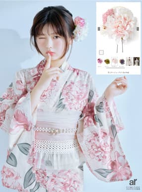 おひなさま 花コサージュヘアピン