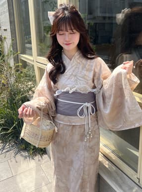 3点セット2Wayチュール花柄セパレート浴衣