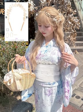 パールヘアピン型ヘッドドレス