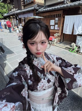 3点セット2Wayダリア柄セパレート浴衣