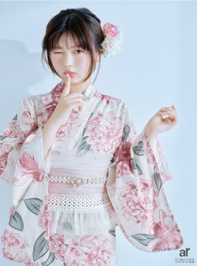 芍薬柄浴衣セット