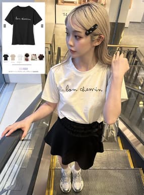 ロゴベーシッククルーネックTシャツ