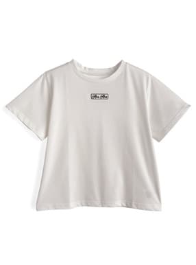 ロゴ刺繍Tシャツ