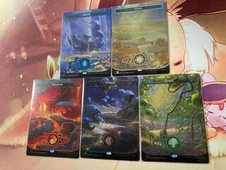 MTG unfinity 基本土地 / ギャラクシー FOIL 5枚セット 5枚